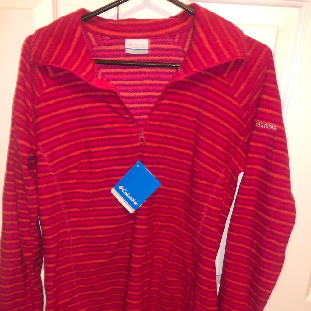 NWT Columbia Quarter Zip size L Glacial Fleece